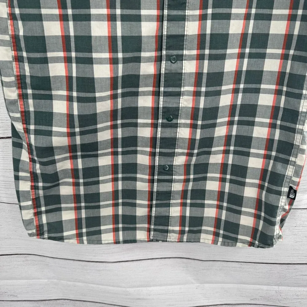 The North Face Men's Plaid Short Sleeve Button Down Casual‎ Outdoor Shirt Small